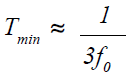 Time in which the piezo actuator can reach its nominal displacement.